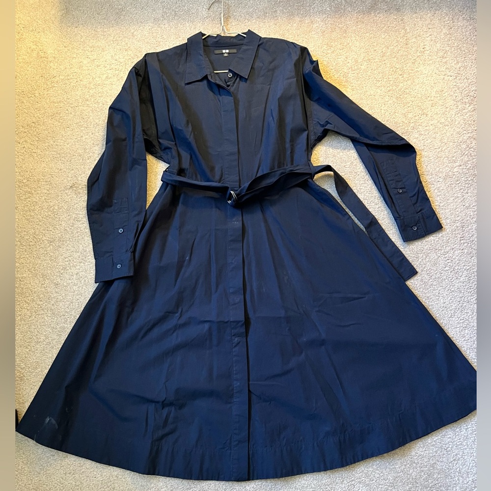 Uniqlo Navy flared ONE PIECE.